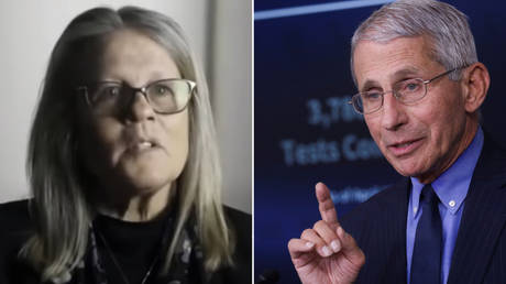 Dr. Judy Mikovits (L) © Screenshot from 'Plandemic'; Dr. Anthony Fauci © Reuters / Leah Millis