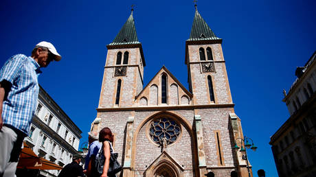 Sacred Heart Cathedral in Sarajevo, Bosnia-Herzegovina (FILE PHOTO)
