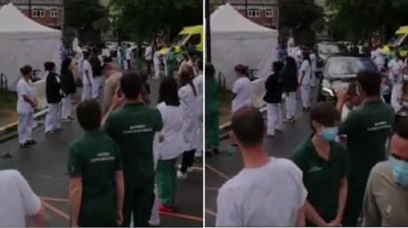 &lsquo;Guard of dishonor&rsquo;: VIDEO shows nurses & doctors giving ICY welcome to Belgian PM over govt&rsquo;s Covid-19 response
