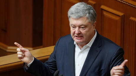 FILE PHOTO: Ukrainian ex-President Petro Poroshenko