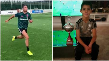 Cristiano Ronaldo and son Cristiano Jr. ©  Instagram @cristiano