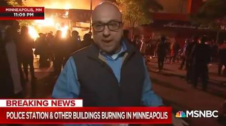 A screenshot of an MSNBC report from Minneapolis, Minnesota © Credit: MSNBC