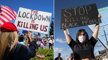 (L) © Getty Images/SOPA Images/LightRocket/Stanton Sharpe; (R) © AFP / GETTY IMAGES NORTH AMERICA / Stephen Maturen