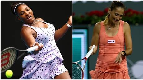 Serena Williams and Alexandra Cadantu. © Reuters / Getty Images