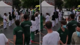 ‘Guard of dishonor’: VIDEO shows nurses & doctors giving ICY welcome to Belgian PM over govt’s Covid-19 response