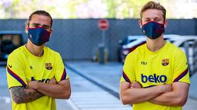 'They've made a pandemic into business': Barcelona BLASTED for selling $20 face masks as fans accuse club of cashing in on COVID