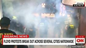CNN crew terminates live coverage as EXPLOSIVE thrown into network’s HQ in Atlanta