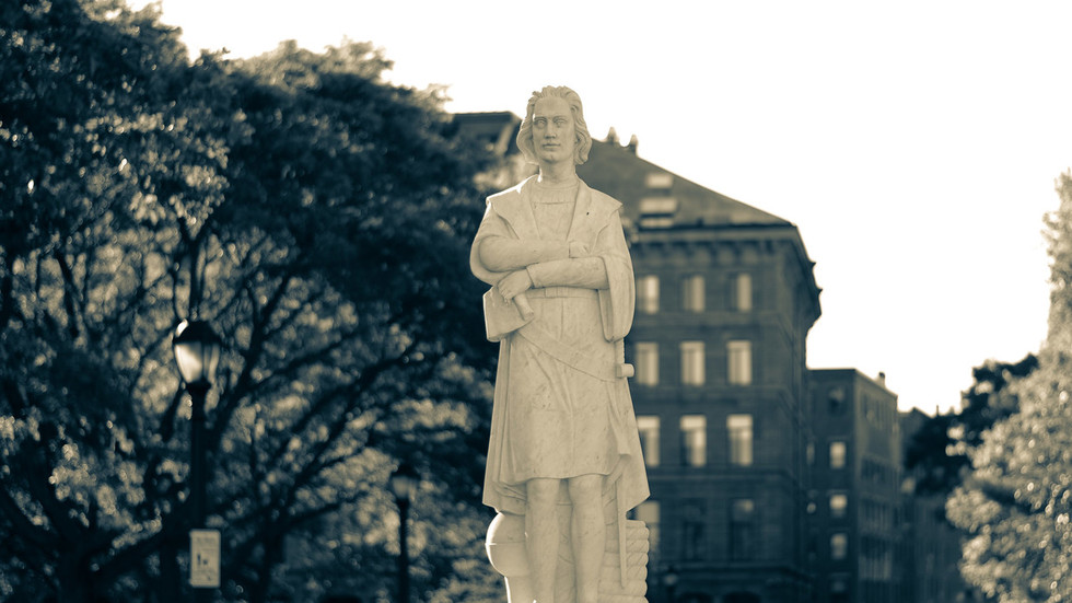 Yet ANOTHER Columbus statue vandalized, as Boston protesters behead