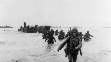 American troops of the 4th Infantery Division ("Famous Fourth") land on Utah Beach 06 June 1944 © AFP/ Imperial War Museum