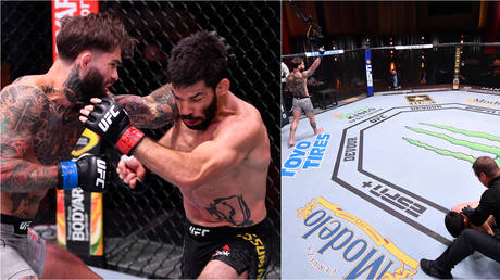Cody Garbrandt's knockout of Raphael Assuncao at UFC 250 © Reuters