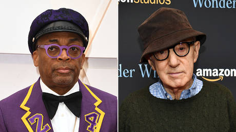 (L) Spike Lee © AFP / Robyn Beck; (R) Woody Allen © Getty Images via AFP / GETTY IMAGES NORTH AMERICA / Dimitrios Kambouris