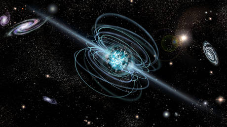Illustration: Magnetar neutron star with high magnetic field in a deep space © Getty Images / draco-zlat