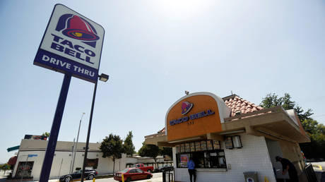 Taco Bell fast food restaurant is pictured ahead of their company results in Pasadena, California