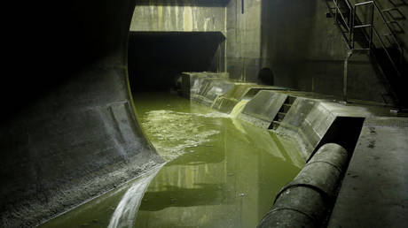 FILE PHOTO. An underground sewer facility in Tokyo, Japan. © Reuters / Toru Hanai