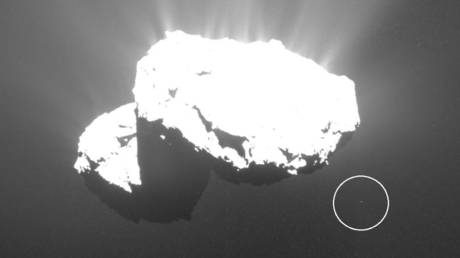 Image of the Churyumov–Gerasimenko comet taken by the of Rosetta mission. ©ESA
