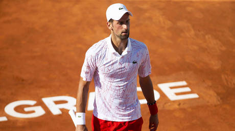 Novak Djokovic in action in Belgrade. © MB Media / Getty Images