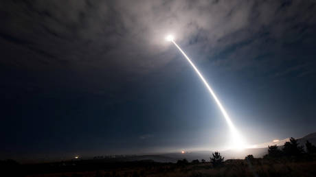 FILE PHOTO An unarmed Minuteman III intercontinental ballistic missile ©Reuters/ US Air Force