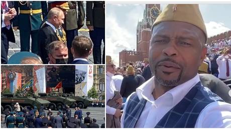 Roy Jones Jr. at Moscow's Victory Day Parade. © Instagram @royjonesjrofficial
