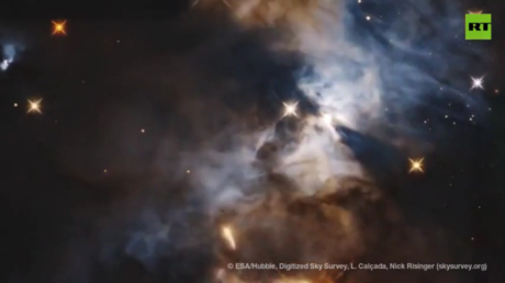 Hubble telescope spies cosmic ‘bat’ flapping its wings in the depths of space (VIDEO)