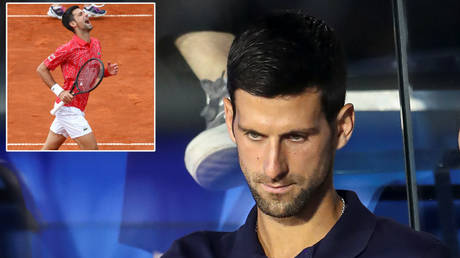 Novak Djokovic at the Adria Tour © Marko Djurica via Reuters