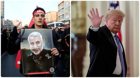 Funeral procession for Qassem Soleimani. ©Nazanin Tabatabaee / WANA via REUTERS / ©REUTERS / Tom Brenner