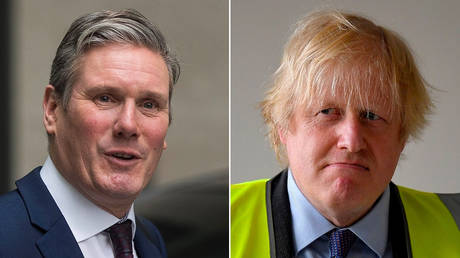 (L) Labour leader Keir Starmer © REUTERS/Simon Dawson (R) Prime Minister Boris Johnson © REUTERS/Toby Melville/Pool