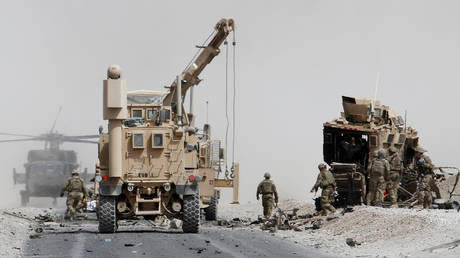 US troops in Kandahar province, Afghanistan August 2, 2017