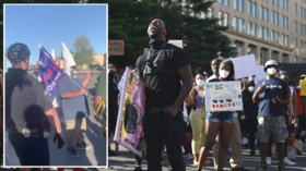 Ku Klux Klowns: Hooded ‘KKK members’ turn up at BLM protest, but no one’s taking the bait