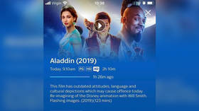 ‘Outdated attitudes’ in a 2019 movie? UK’s Sky Cinema blasted for adding ‘trigger warning’ to remake of Aladdin