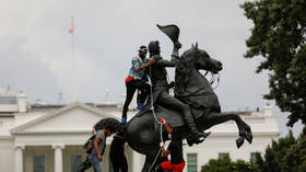 Black House Autonomous Zone? WATCH protesters erect barricades, try to pull down Andrew Jackson statue in Washington DC