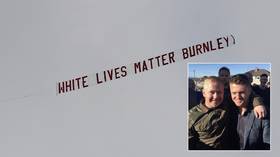 'NOT a criminal offense': Police say no action over 'White Lives Matter' banner flown over Premier League game