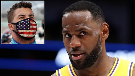 Bubba Wallace | LeBron James © USA Today Sports /  Kevin Jairaj via Reuters