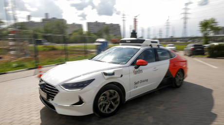 Yandex self-driving car in Moscow