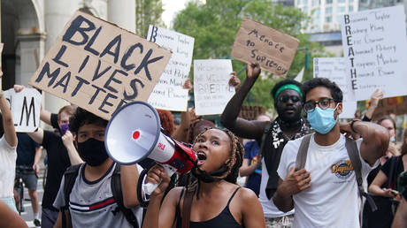 Black Lives Matter protest in Manhattan