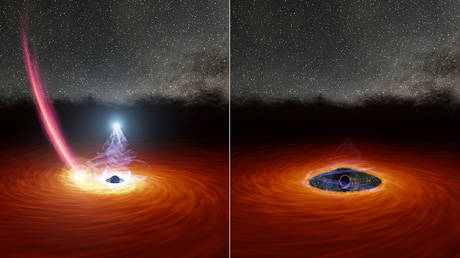 Astronomers watched a black hole’s corona disappear, then reappear, for first time. © NASA/JPL Caltech