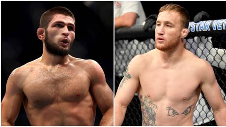 UFC lightweight stars Khabib Nurmagomedov and Justin Gaethje. © Getty Images / Zuffa LLC