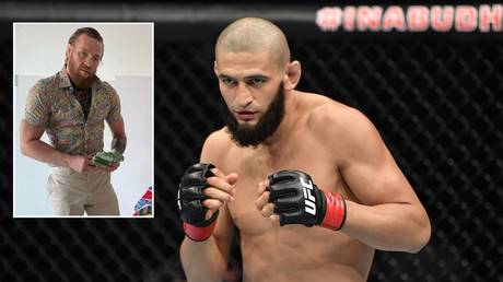 UFC sensation Khamzat Chimaev and Irish moneyman Conor McGregor. © Getty Images / Zuffa LLC / Instagram @thenotoriousmma