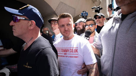 Former EDL leader Stephen Yaxley-Lennon, who goes by the name Tommy Robinson © Global Look Press/Tom Nicholson