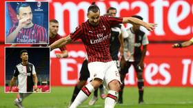 'You know him': Zlatan TAUNTS Ronaldo as Juventus star fails to foil penalty before giant Swede tells him 'to SHUT UP' (VIDEO)