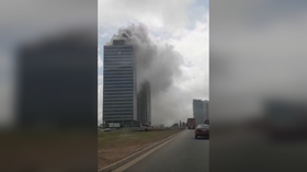 WATCH: World Trade Center catches fire in Nigeria, pumps out huge columns of smoke
