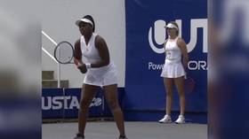 ‘How did I do?’ Canadian ace Eugenie Bouchard takes up role of ball girl at World Team Tennis