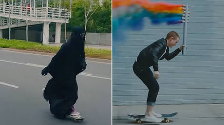 Two screenshots from Nike's "You Can't Stop Us" ad © YouTube / Nike