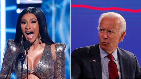 Cardi B and Joe Biden © Reuters / Mario Anzuoni and Carlos Barria