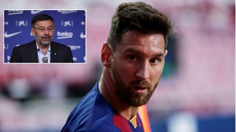 Lionel Messi and Barcelona president Josep Maria Bartomeu could be in for a legal showdown. © Reuters
