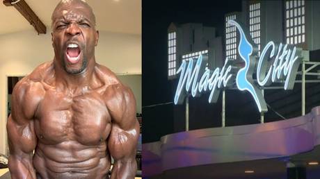 Terry Crews, left, and the Magic City strip club