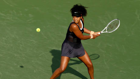 Naomi Osaka caused a pause in play in New York. © Getty Images via AFP