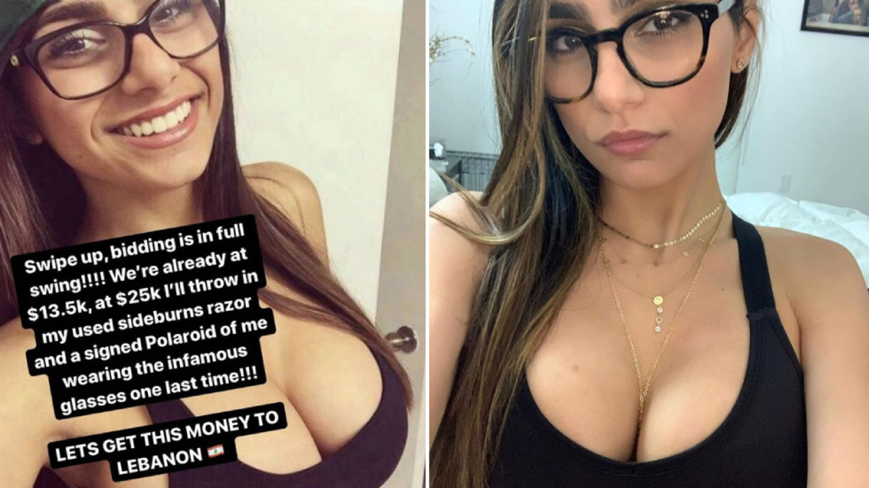 Mia khalifa glasses porn Mia Khalifa Raises Nearly 100k For Beirut Blast Victims By Auctioning Infamous Porn Glasses Rt World News