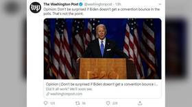 As Democrats deliver 4-point poll boost to TRUMP, media spin says convention bounce ‘not the point’