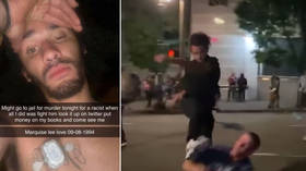 ‘All I did was fight him’: Portland police arrest BLM activist who FLY-KICKED defenseless man who was dragged from truck