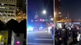 WATCH ‘Give ‘Em Hell’ protesters smash windows & set fires across Denver, try to breach Colorado State Capitol fence